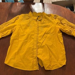 J. Crew Muted Orange Blouse Size Medium